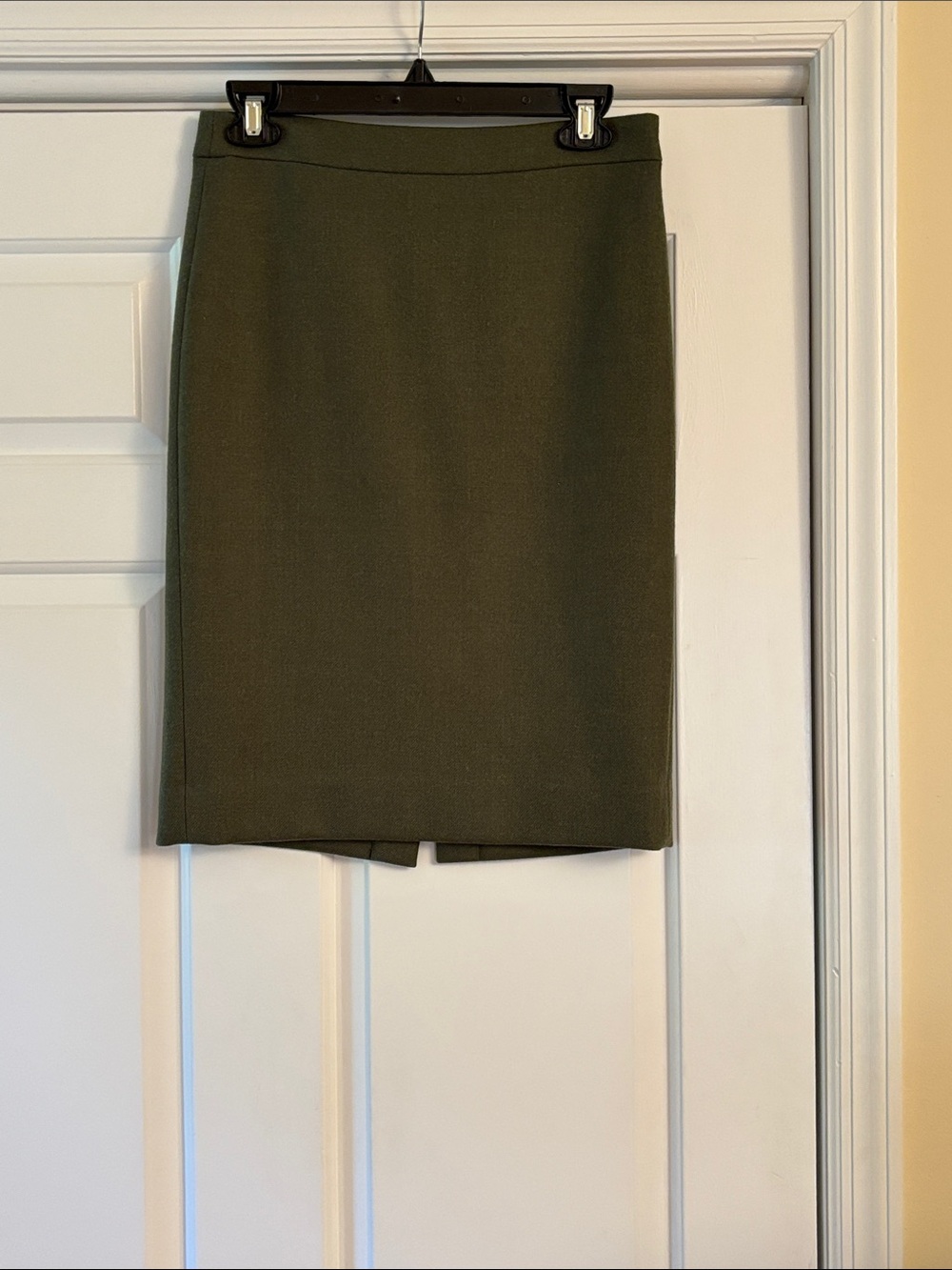 J. Crew Olive Green Pencil Skirt